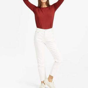 Everlane Like-New White straight leg jeans high waisted